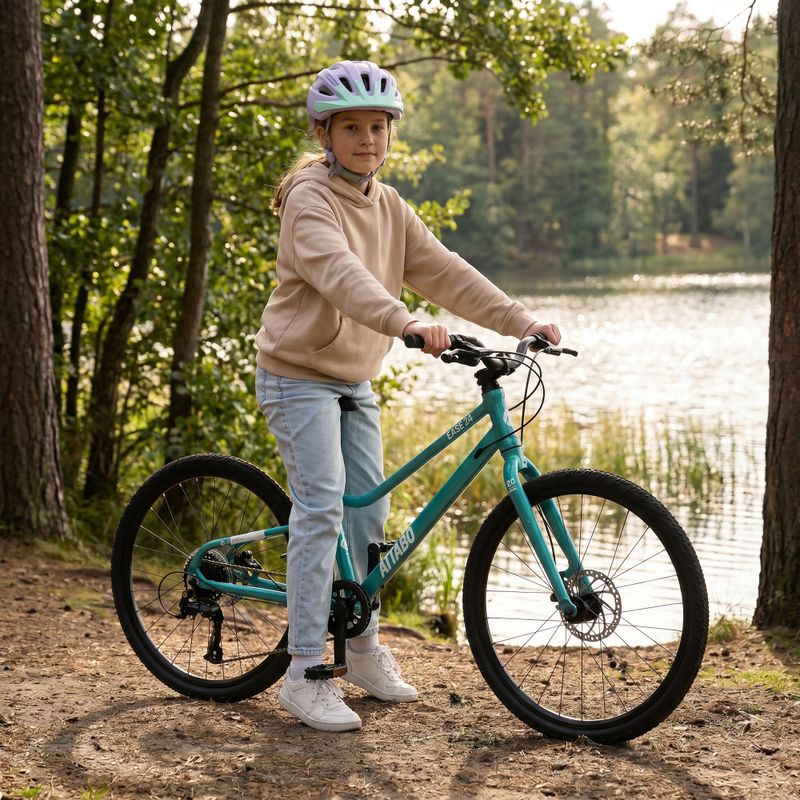Bicicletă pentru copii ATTABO EASE 24" 9,2 kg Gen 2 turquoise 4