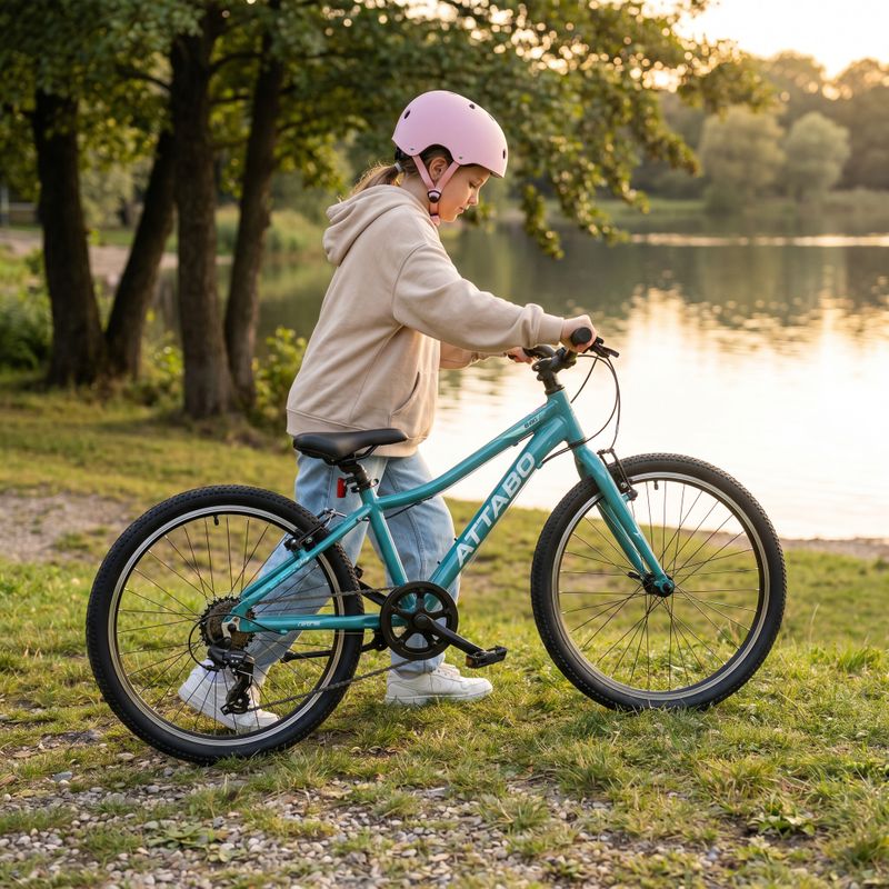 Bicicletă pentru copii ATTABO EASE 24" 9,2 kg Gen 2 turquoise 5