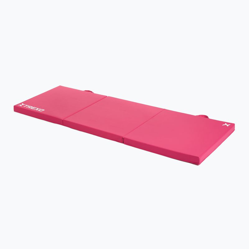 Saltea de gimnastică TREXO pliabilă 180 x  60 x 5 cm roz 2