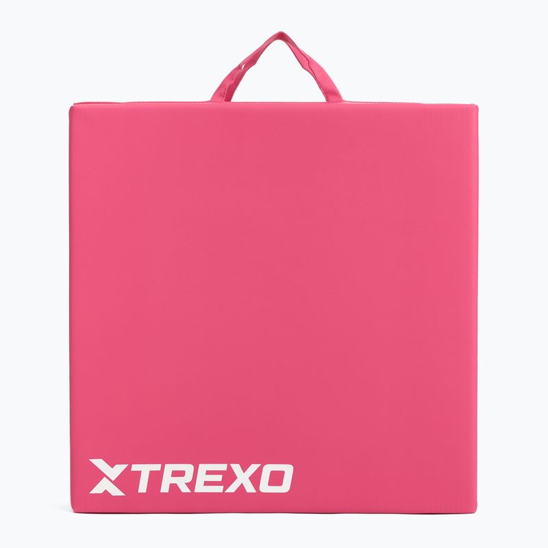 Saltea de gimnastică TREXO pliabilă 180 x  60 x 5 cm roz 5