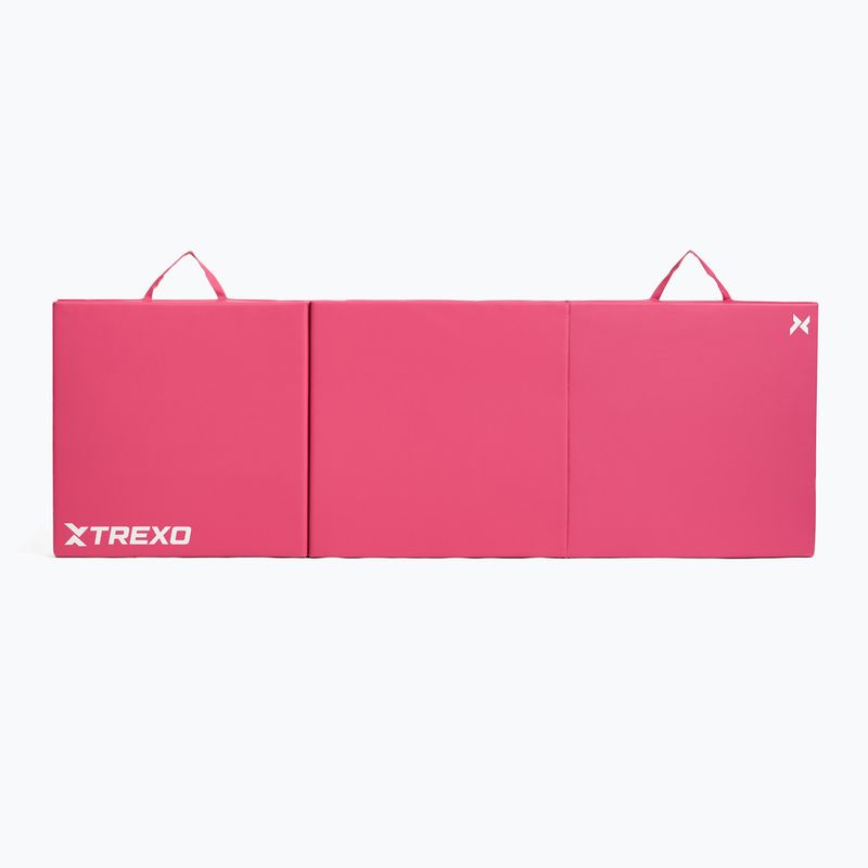 Saltea de gimnastică TREXO pliabilă 180 x  60 x 5 cm roz 6