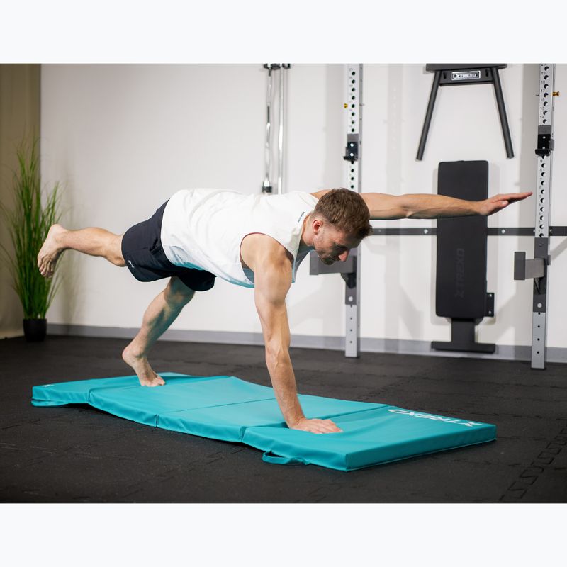 Saltea de gimnastică XTREXO pliabilă 195 x 80 x 5 cm verde 12