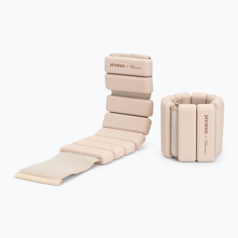 Greutăți pentru glezne și încheieturi XTREXO x Anna Lewandowska Bangles 205 Beige 3