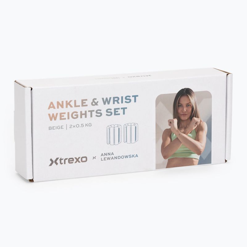 Greutăți pentru glezne și încheieturi XTREXO x Anna Lewandowska Bangles 205 Beige 9