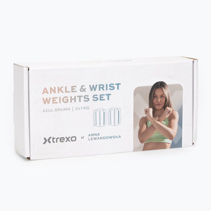 Greutăți pentru glezne și încheieturi XTREXO x Anna Lewandowska Bangles 210 Azul Bruma 9