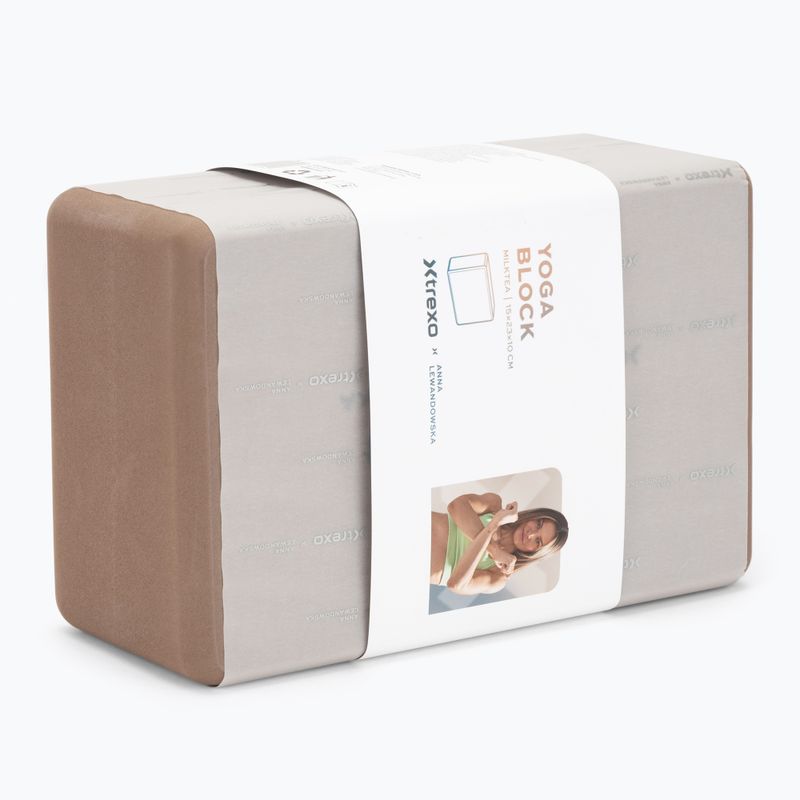 Cub pentru yoga XTREXO x Anna Lewandowska block Milktea 7