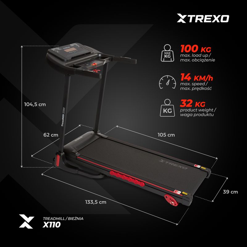 Bandă electrică XTREXO X110 negru 15
