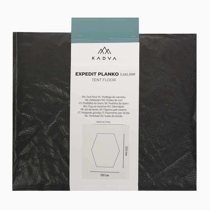 Podea KADVA Planko pentru cortul Expedit 2 PRO negru 3