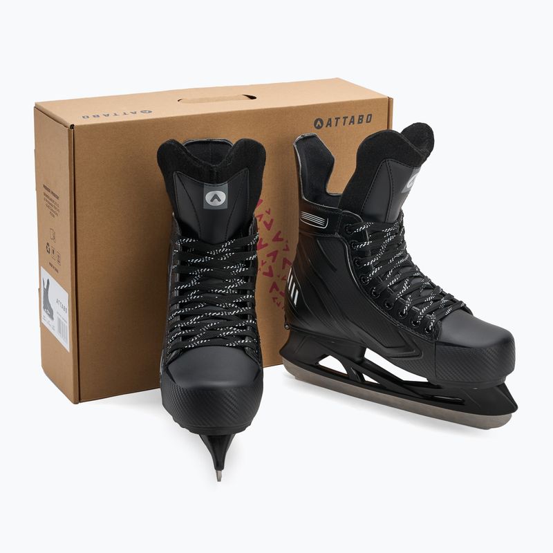 Patine de hochei pentru copii ATTABO Frazer II ajustabile negre 6