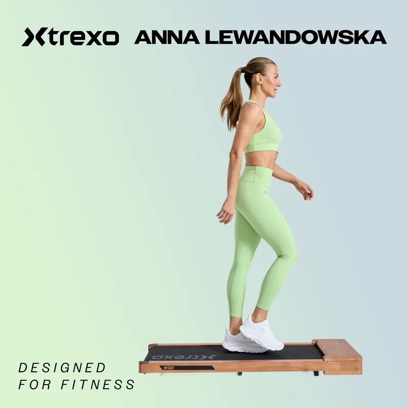 Bandă de alergare XTREXO Walking Pad W80 neagră 2