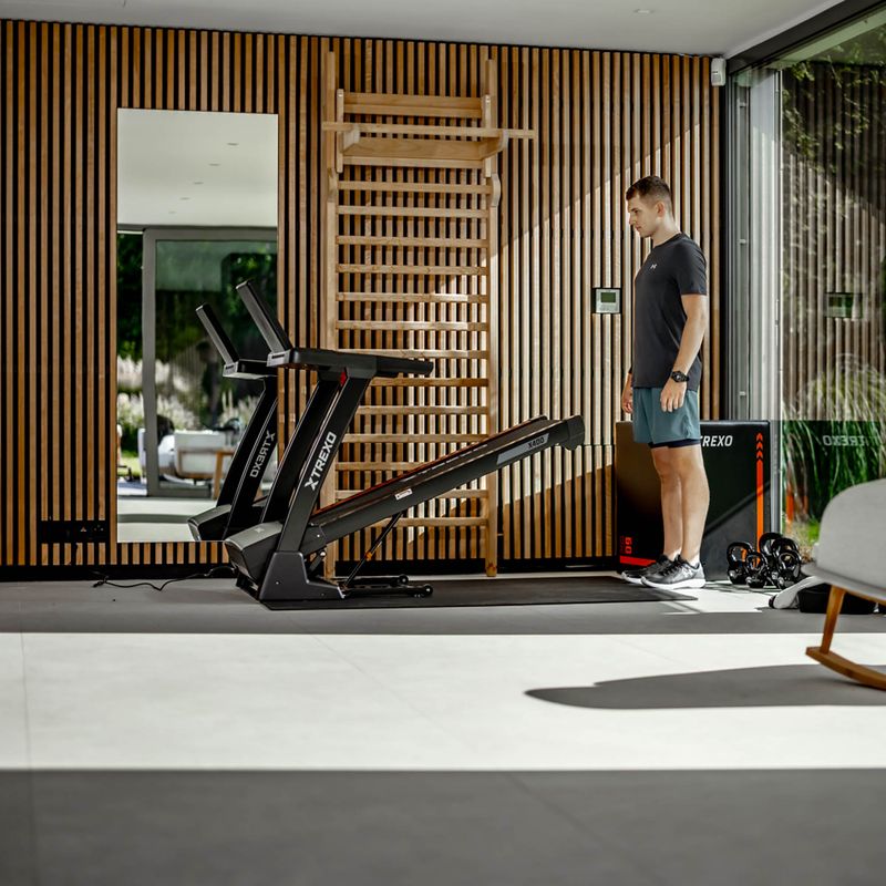 Bandă de alergare electrică XTREXO X400 neagră 7