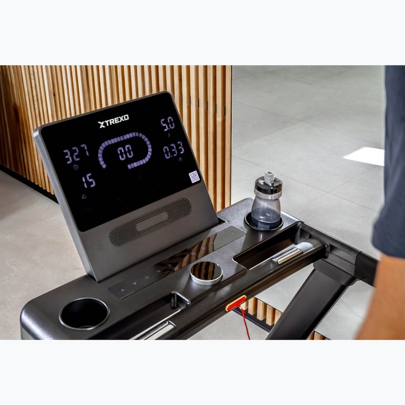 Bandă de alergare electrică XTREXO X400 neagră 9