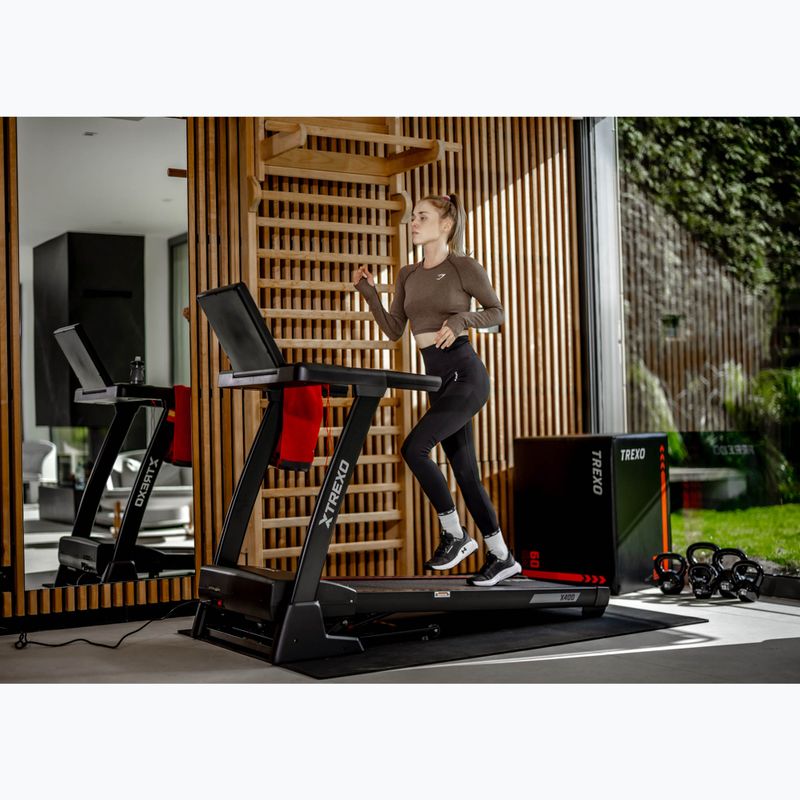 Bandă de alergare electrică XTREXO X400 neagră 14