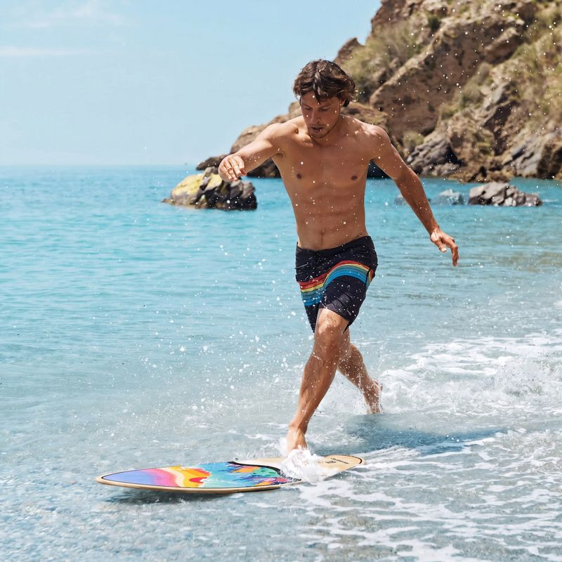 Placă de skimboard AQUASTIC Lagoon 39" colorful 4