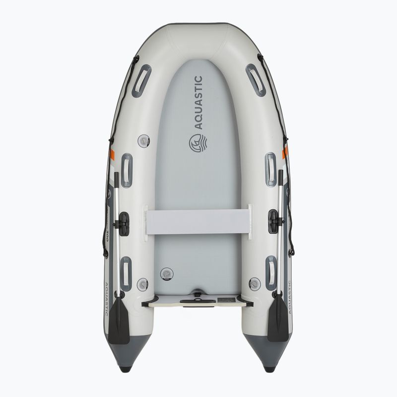 Barcă pneumatică 4-osobowy AQUASTIC DS Hybrid gri