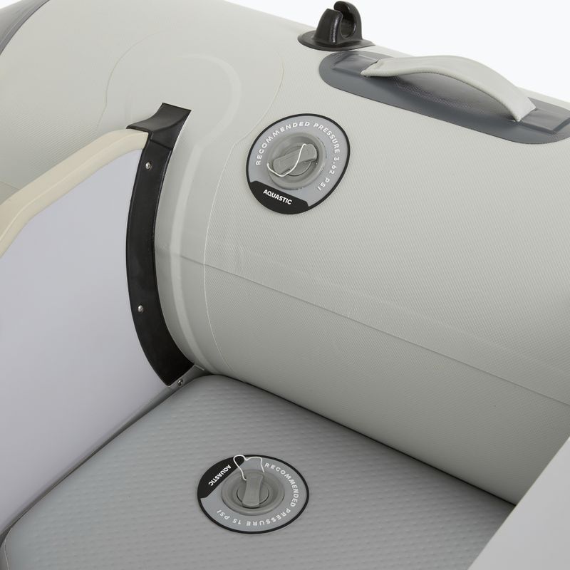Barcă pneumatică 4-osobowy AQUASTIC DS Hybrid gri 10