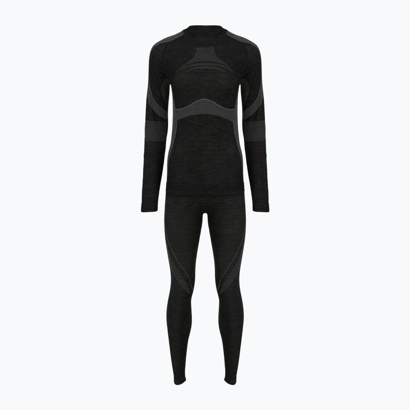 Set de lenjerie termoactivă pentru bărbați Woolcano SET1089 Czarny