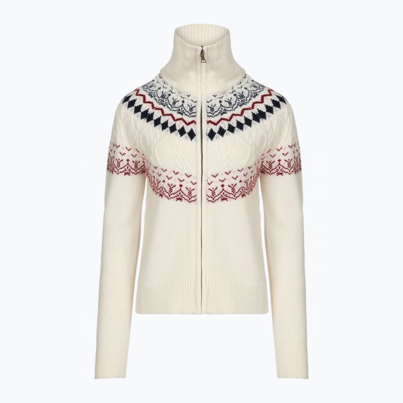 Pulover pentru femei Woolcano SWT1092 Kremowy/Granatowy