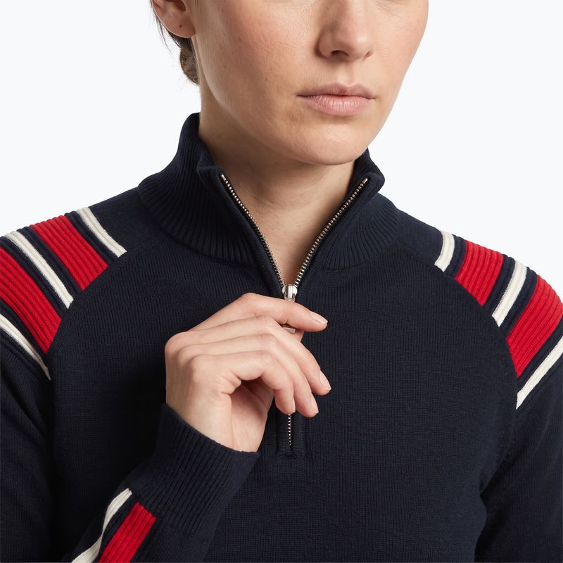 Pulover pentru femei Woolcano SWT1094 Czarny/Kremowy/ Czerwony 7