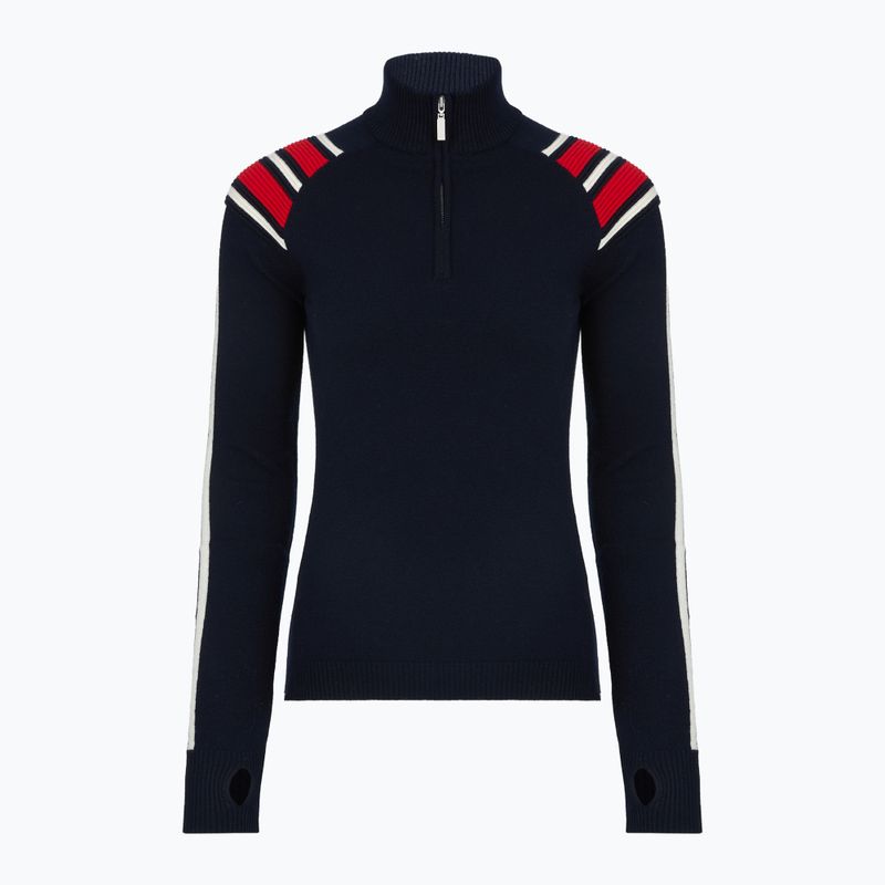 Pulover pentru femei Woolcano SWT1094 Czarny/Kremowy/ Czerwony