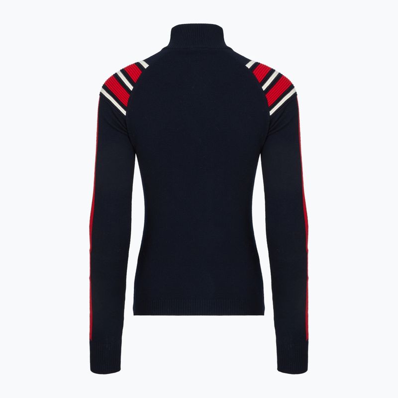 Pulover pentru femei Woolcano SWT1094 Czarny/Kremowy/ Czerwony 2