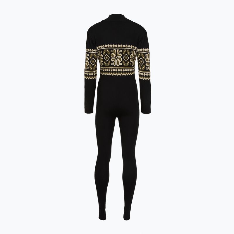 Combinezon pentru femei Woolcano SWT1095 Czarny/Kremowy 2