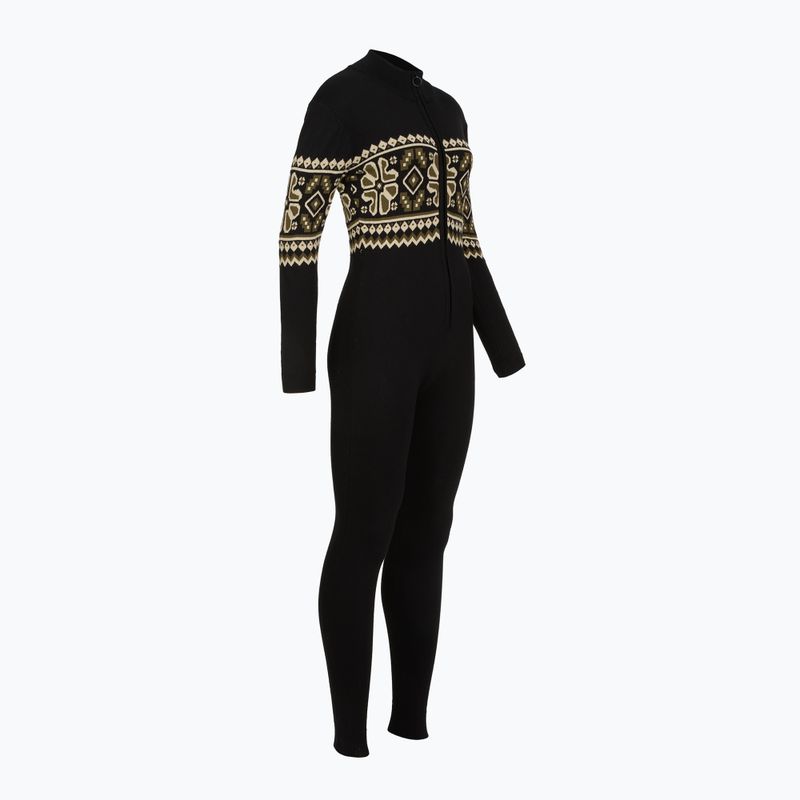 Combinezon pentru femei Woolcano SWT1095 Czarny/Kremowy 3