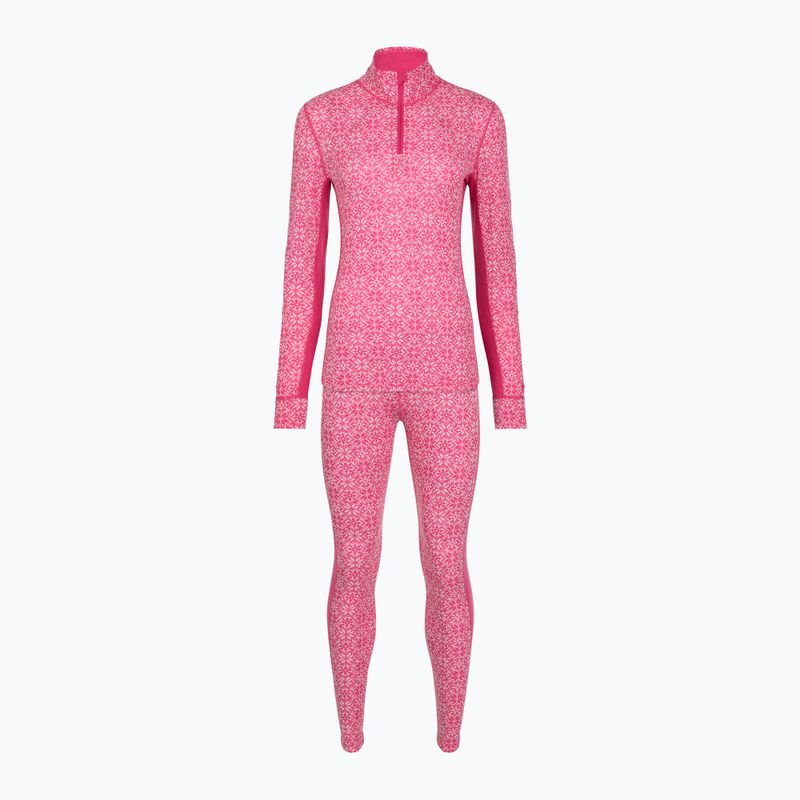 Set de lenjerie termoactivă pentru femei Woolcano SET1121 Pink