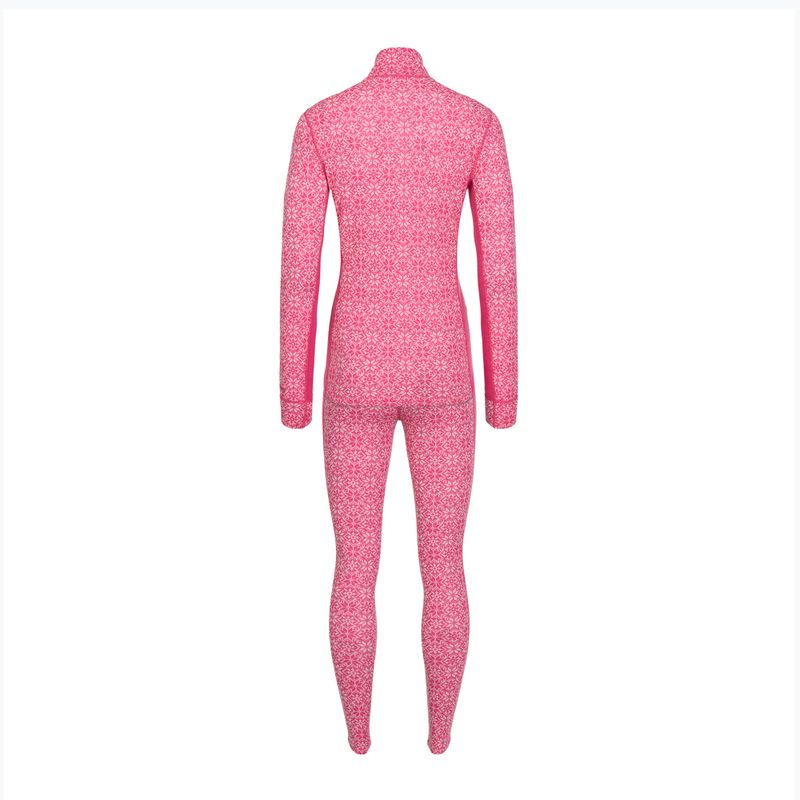 Set de lenjerie termoactivă pentru femei Woolcano SET1121 Pink 2