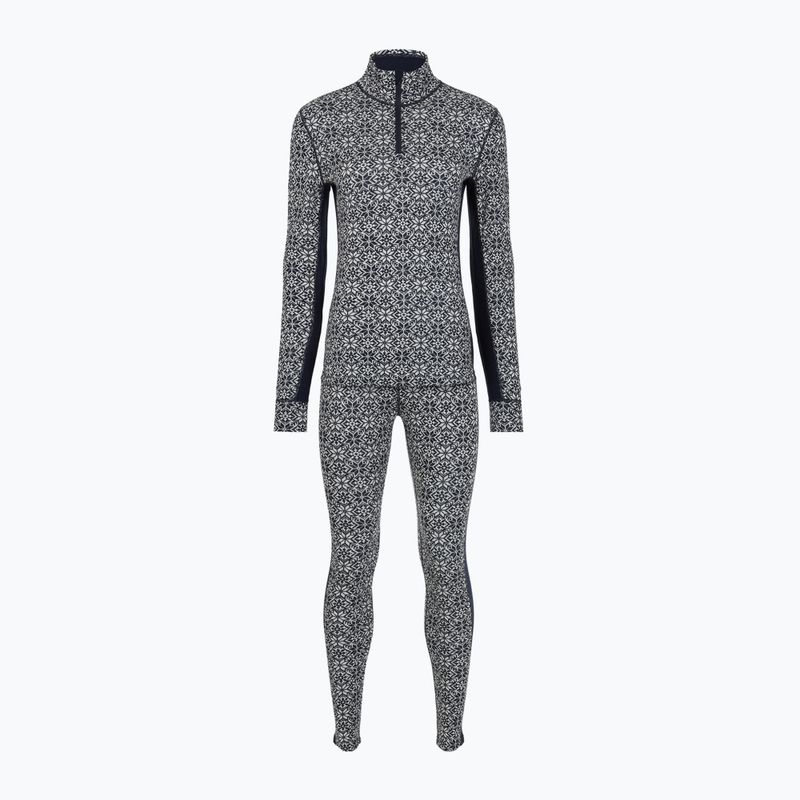 Set de lenjerie termoactivă pentru femei Woolcano SET1121 Granatowy