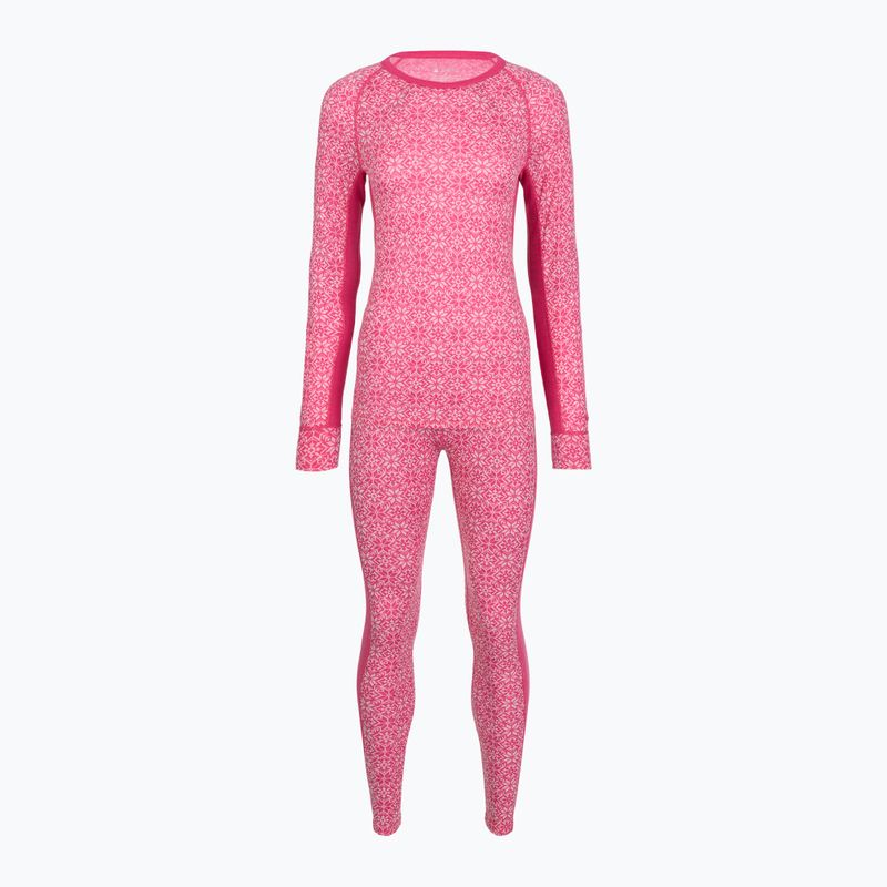 Set de lenjerie termoactivă pentru femei Woolcano SET1109 Pink