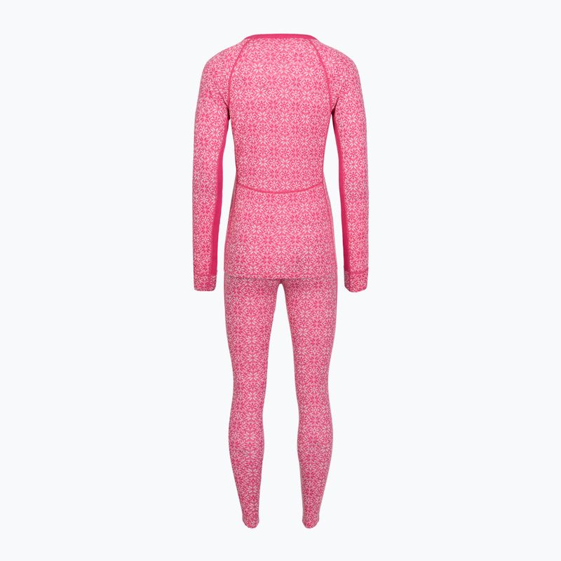 Set de lenjerie termoactivă pentru femei Woolcano SET1109 Pink 2
