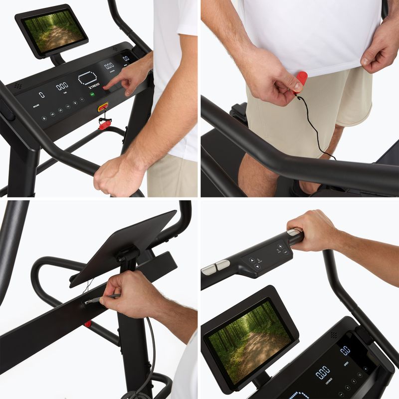 Bandă de alergare electrică XTREXO HI300 neagră 8