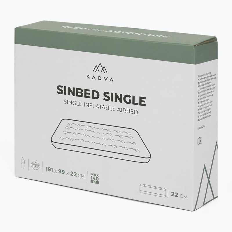 Saltea gonflabilă KADVA Sinbed Single albastră 8