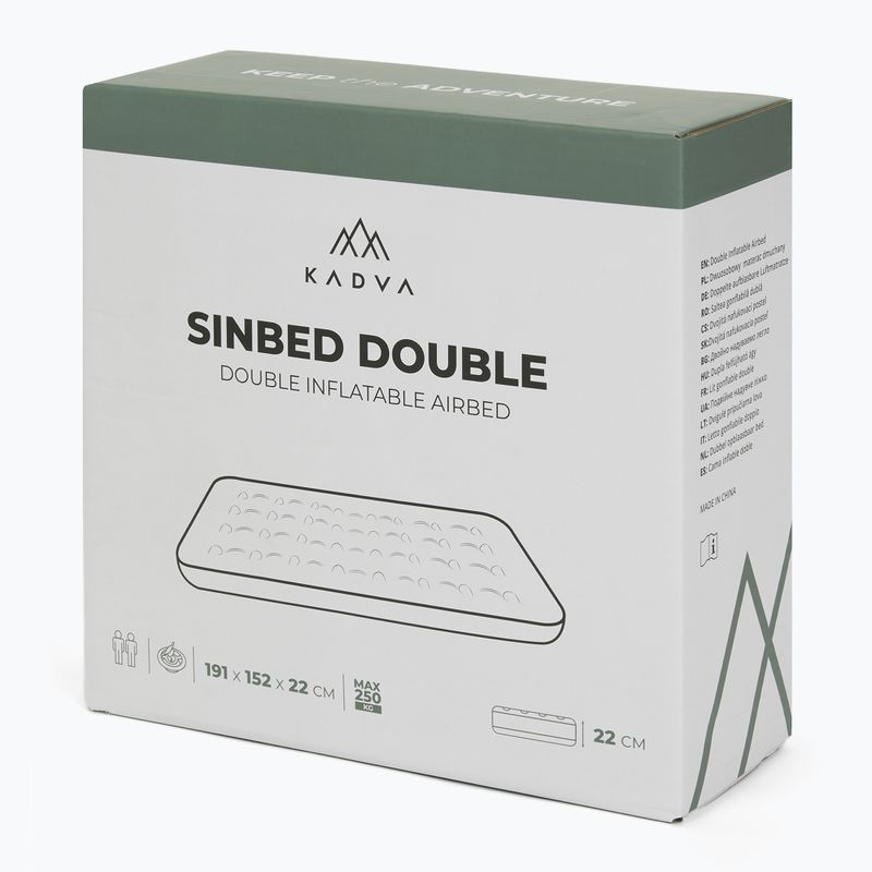 Saltea gonflabilă Kadva Sinbed Double albastră 8