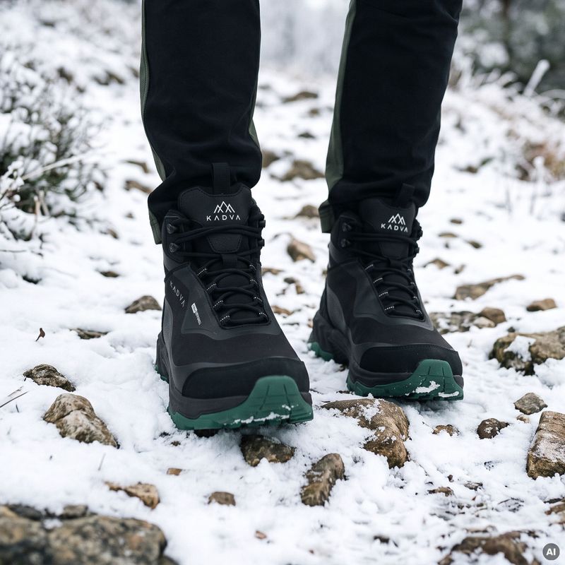 Ghete de iarnă pentru bărbați KADVA ROCKY MID WP SOFTSHELL negru 10