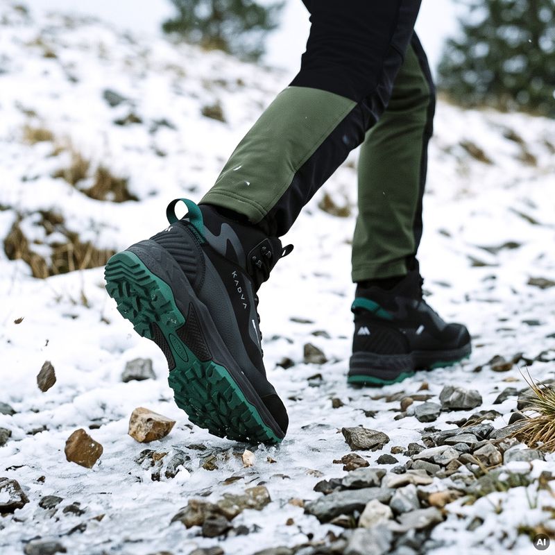 Ghete de iarnă pentru bărbați KADVA ROCKY MID WP SOFTSHELL negru 12