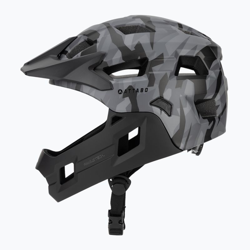Cască de ciclism pentru copii ATTABO Predator full face gray 3