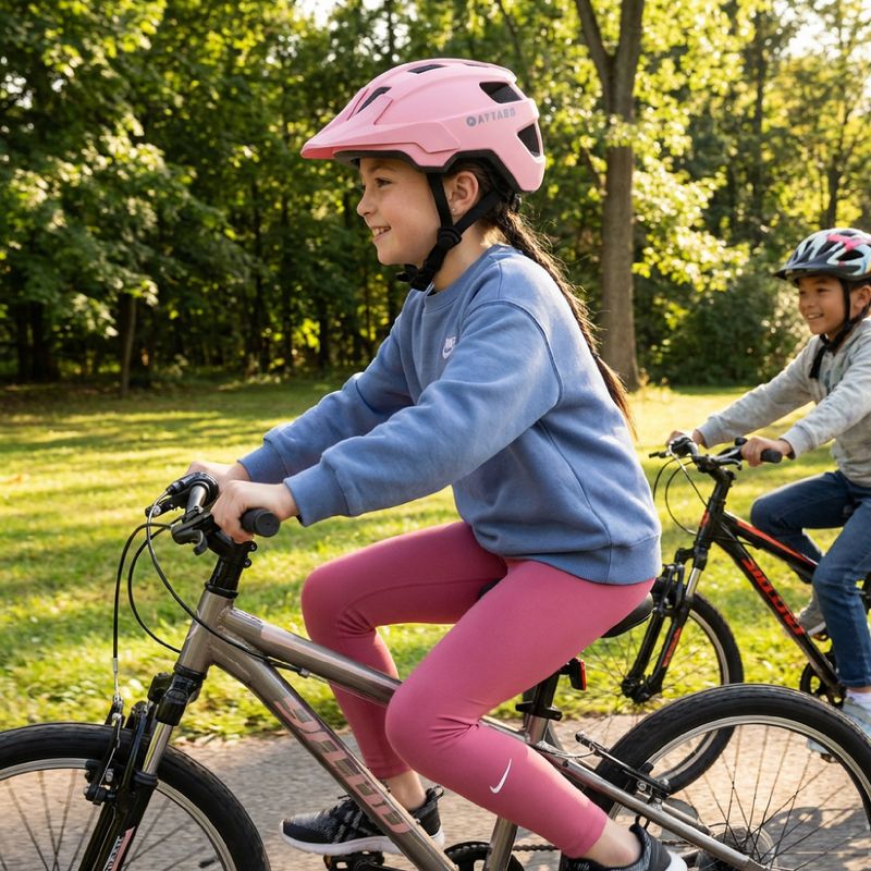 Cască de bicicletă pentru copii ATTABO Khola pink 5
