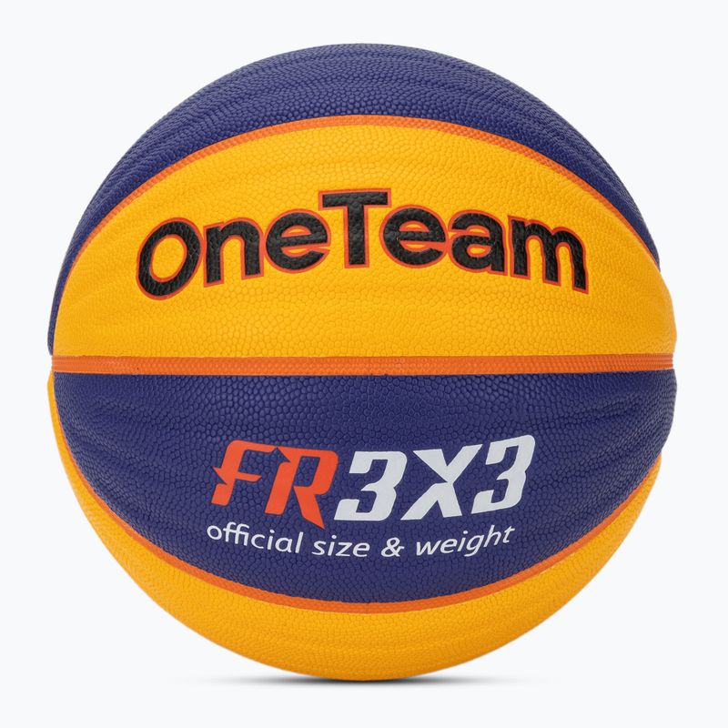 Minge de baschet OneTeam Rim Rush Fiba 3x3 blue