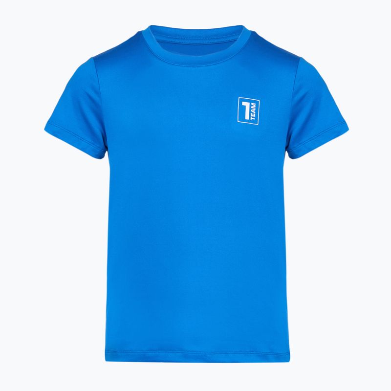 Set fotbal pentru copii OneTeam Precision Set tricou și pantaloni scurți albastru 8