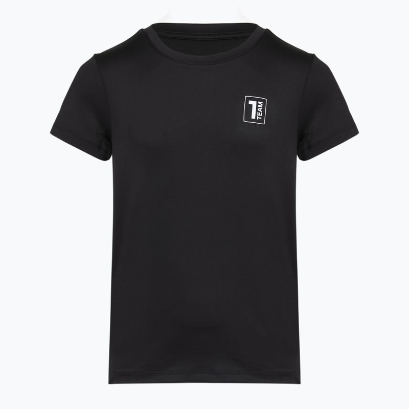 Set fotbal pentru copii OneTeam Precision Set tricou și pantaloni scurți negru 8
