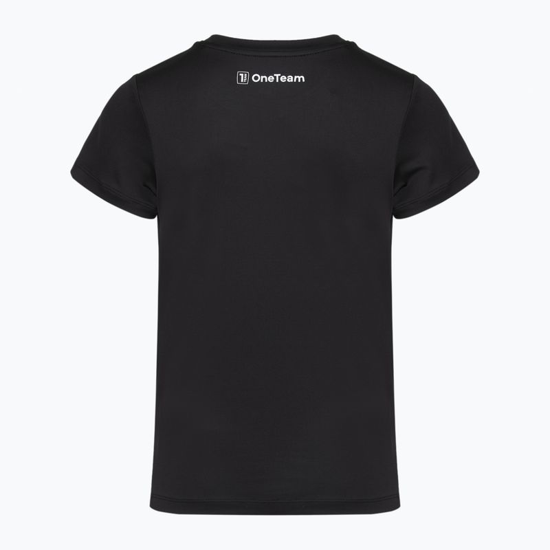 Set fotbal pentru copii OneTeam Precision Set tricou și pantaloni scurți negru 9