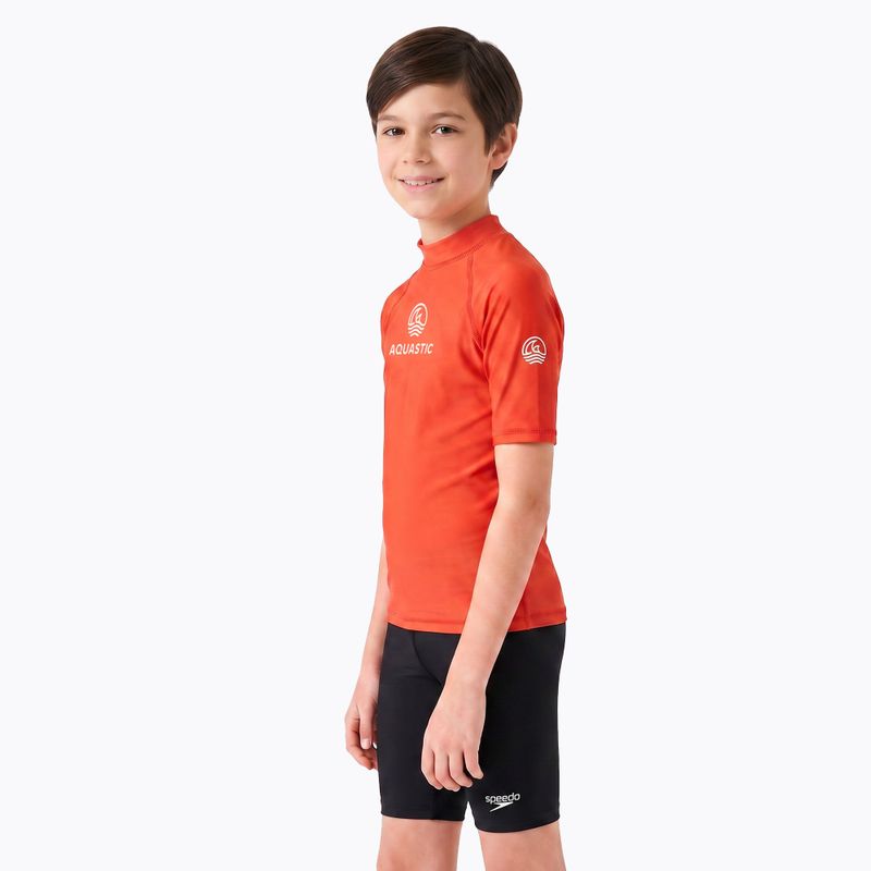 Tricou pentru copii AQUASTIC Rimos UV 50+ UPF orange 3