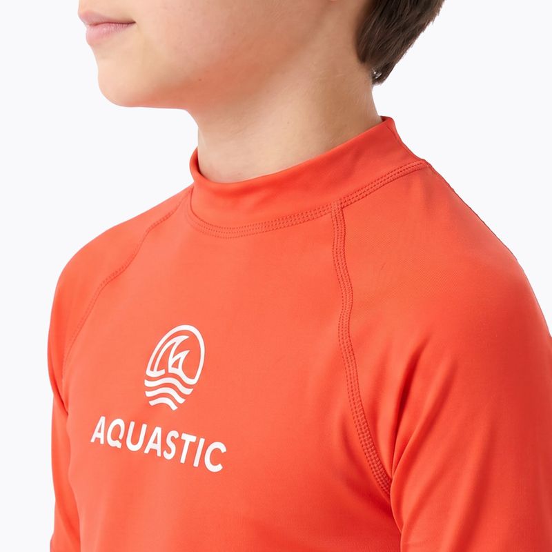 Tricou pentru copii AQUASTIC Rimos UV 50+ UPF orange 4