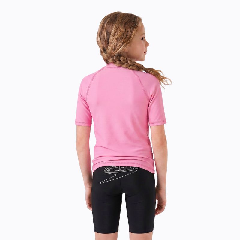 Tricou pentru copii AQUASTIC Rimos UV 50+ UPF pink 2