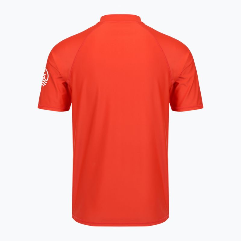 Tricou pentru bărbați AQUASTIC Rimos UV 50+ UPF orange 2