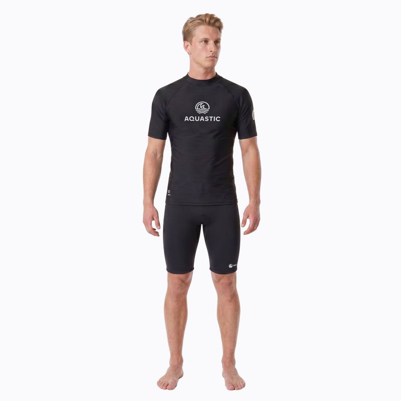 Tricou pentru bărbați AQUASTIC Rimos UV 50+ UPF black 5