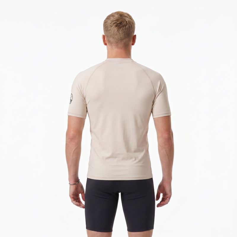 Tricou pentru bărbați AQUASTIC Rimos UV 50+ UPF beige 3