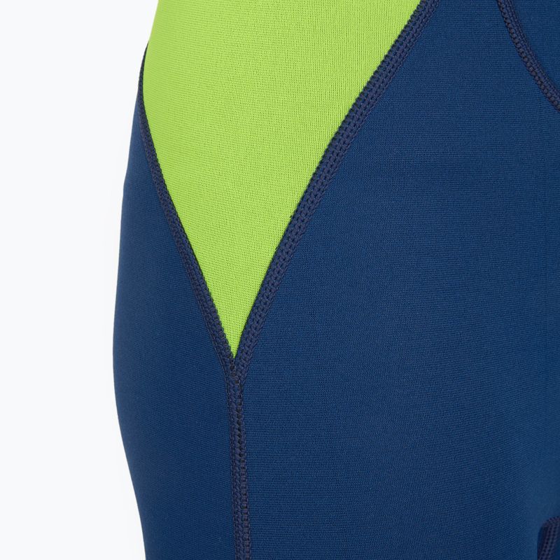 Costum de neopren pentru copii AQUASTIC Wavey Jrb 2 mm verde/albastru închis 7
